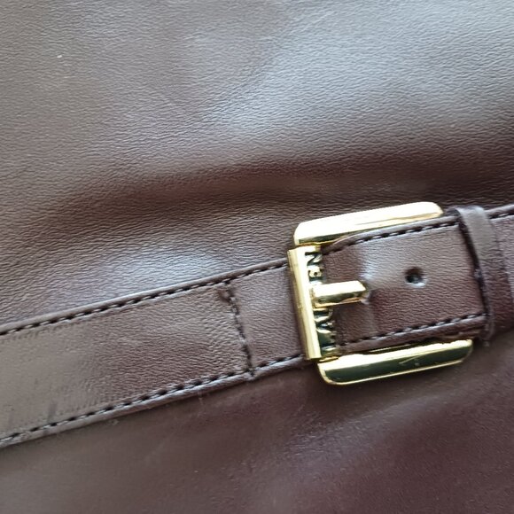 Ralph Lauren Leather Equestrian Wide Calf Brown Boot Size 8B - Picture 12 of 12